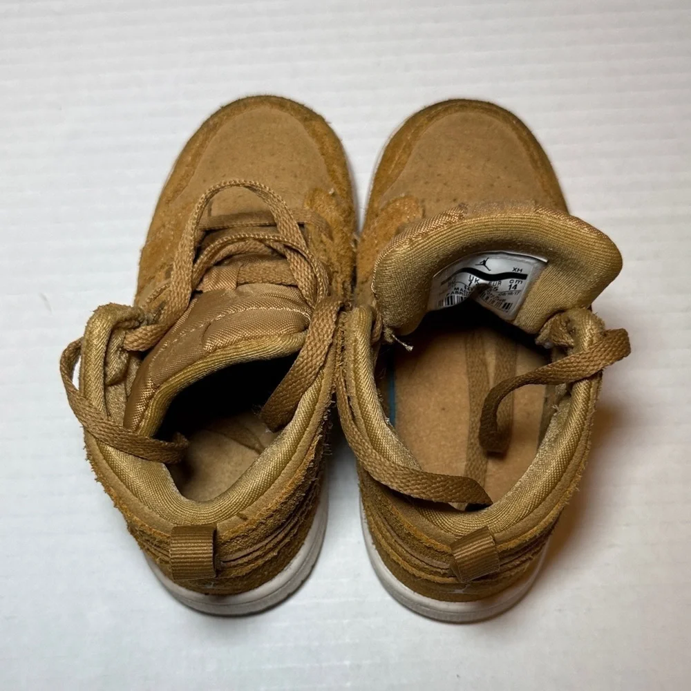 Nike RARE Air Jordan 1 Retro Mid BT Wheat Toddler Shoes Size 8C & 12